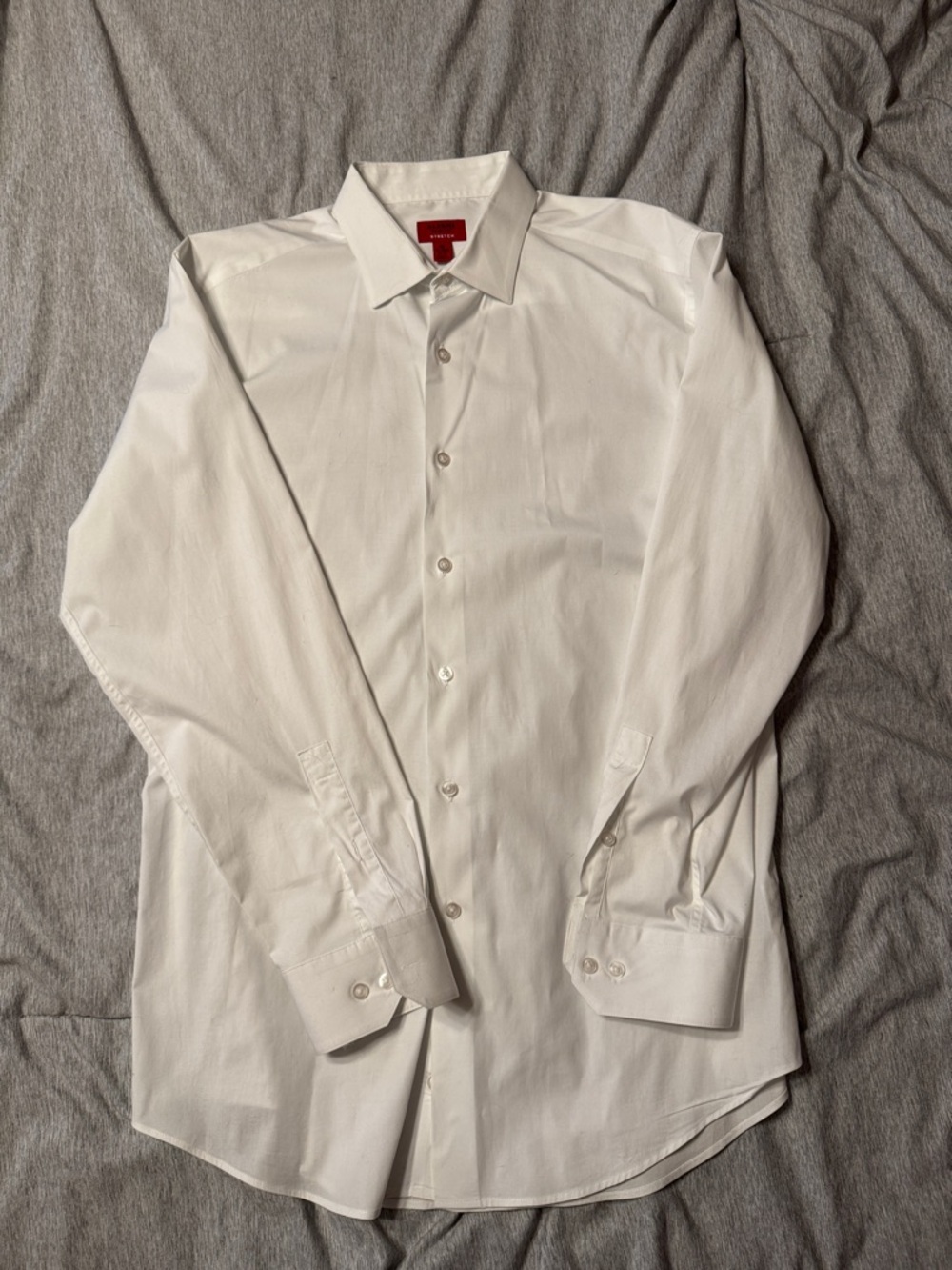 Alfani White Men's Dress Shirt - Button Front